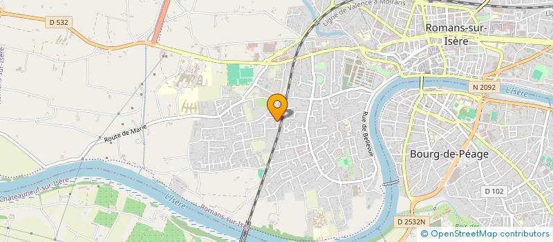 localisation de l'entreprise MONSIEUR ISBER IBRAHIM  ROMANS-SUR-ISERE