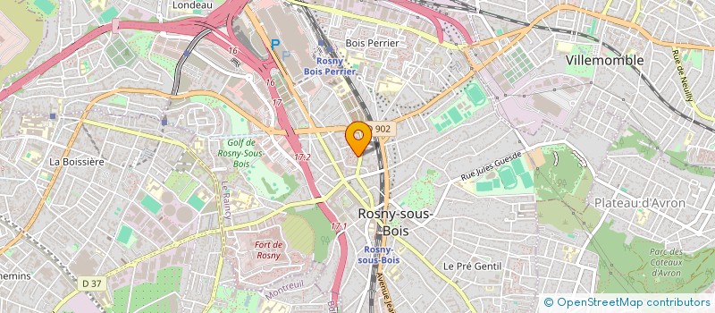 localisation de l'entreprise MONSIEUR ISHAAC BACCOUCHE à ROSNY-SOUS-BOIS