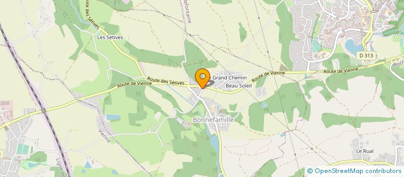 localisation de l'entreprise MONSIEUR ISHAC HAMEL  BONNEFAMILLE