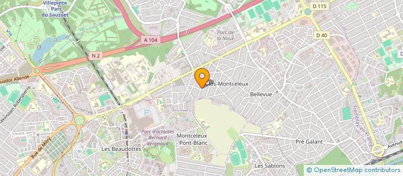 localisation de l'entreprise MONSIEUR ISHAK BELHARET à VILLEPINTE
