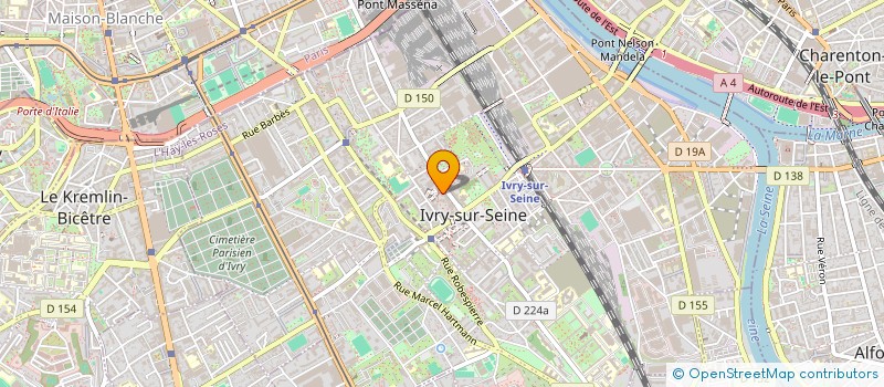 localisation de l'entreprise MONSIEUR ISHAK BENHAOUAS  IVRY-SUR-SEINE