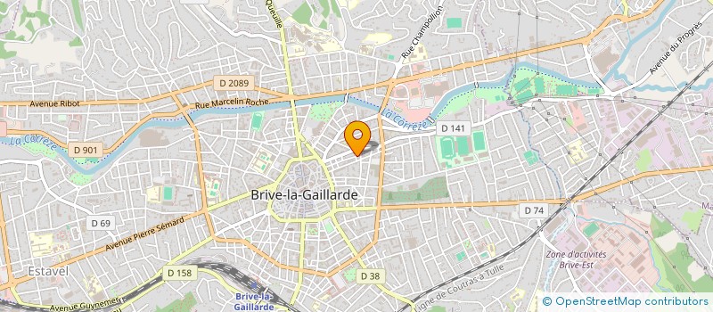 localisation de l'entreprise MONSIEUR ISHAM BELKASMI  BRIVE-LA-GAILLARDE