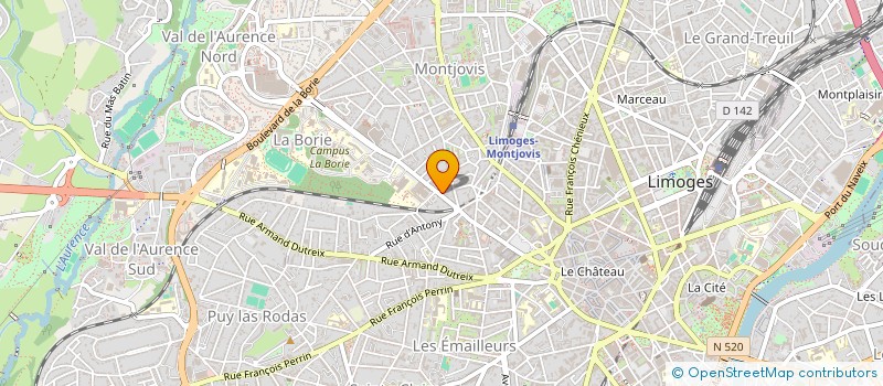 localisation de l'entreprise MONSIEUR ISHAQ ALLAL  LIMOGES