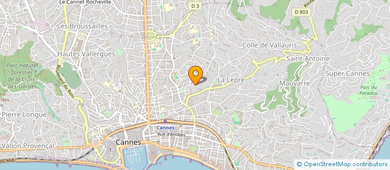 localisation de l'entreprise MONSIEUR ISIAKA OSSENI à CANNES