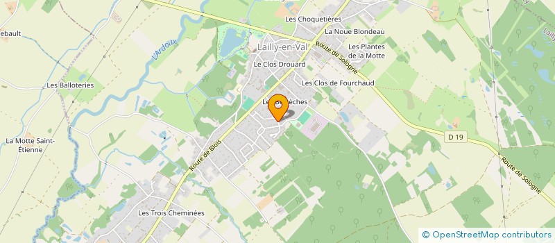 localisation de l'entreprise MONSIEUR ISIDORE GODONOU à LAILLY-EN-VAL