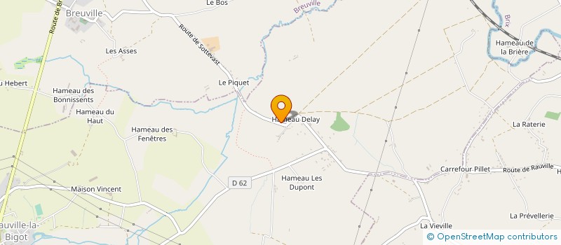 localisation de l'entreprise MONSIEUR ISIDORE HAMEL  RAUVILLE-LA-BIGOT