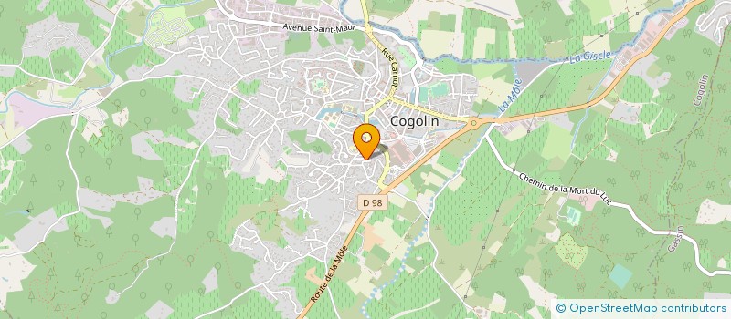 localisation de l'entreprise MONSIEUR ISIDORO MARTINS DE BRITO à COGOLIN