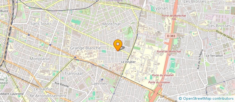 localisation de l'entreprise MONSIEUR ISIDRO DOS SANTOS AMARAL  LYON