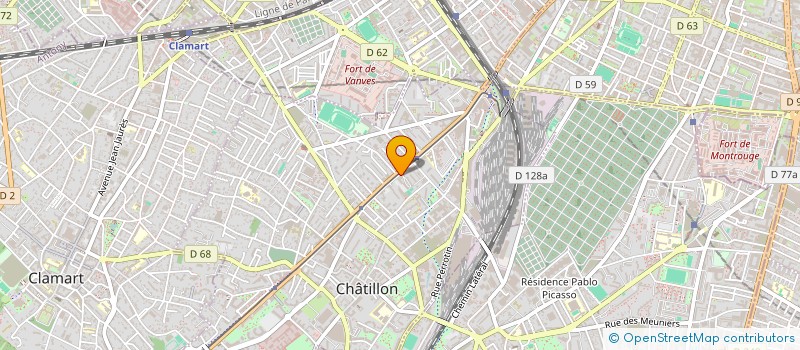 localisation de l'entreprise MONSIEUR ISKANDER SOLTANI  CHATILLON