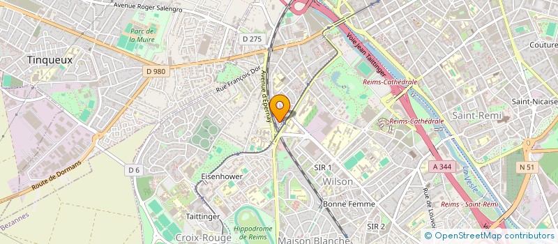 localisation de l'entreprise MONSIEUR ISLAM ALISULTANOV  REIMS