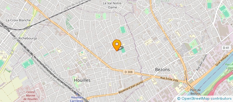 localisation de l'entreprise MONSIEUR ISLAM BENDJEBBAR  HOUILLES