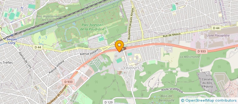 localisation de l'entreprise MONSIEUR ISLAM EL MANSOURI  VAUJOURS