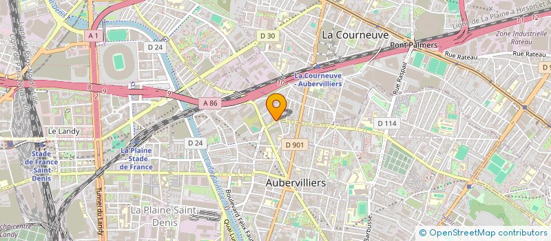 localisation de l'entreprise MONSIEUR ISLAM MOHAMED  AUBERVILLIERS