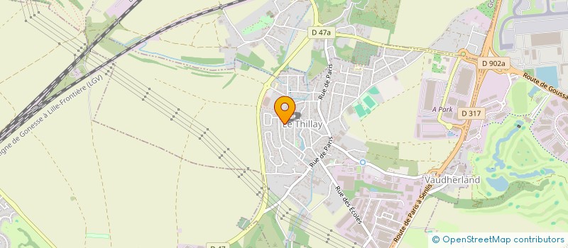 localisation de l'entreprise MONSIEUR ISLEM HANACHI  LE THILLAY