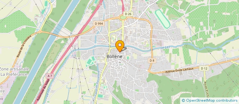 localisation de l'entreprise MONSIEUR ISLEMM ZIGHED  BOLLENE