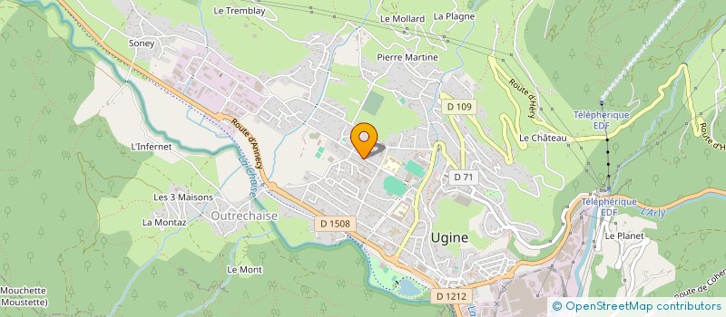 localisation de l'entreprise MONSIEUR ISLJAM HUDUTI  UGINE