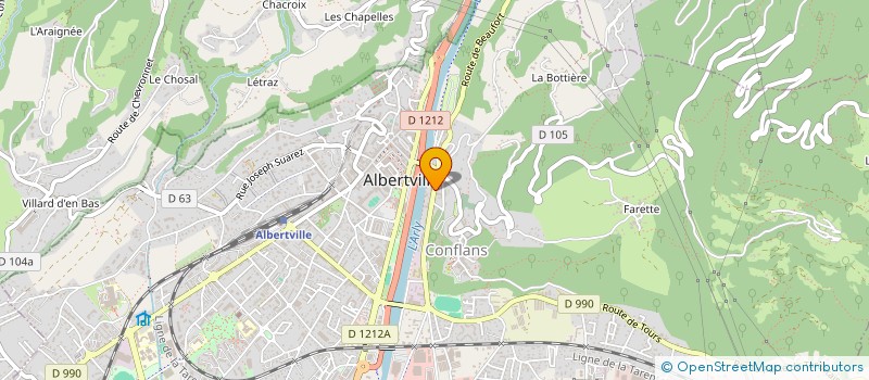 localisation de l'entreprise MONSIEUR ISLYAM IBRYAMOV  ALBERTVILLE