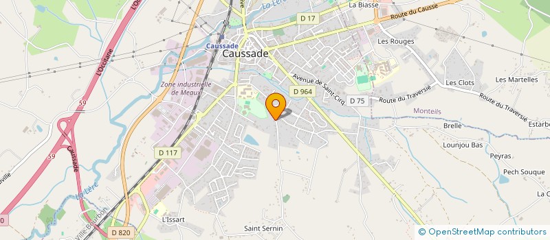 localisation de l'entreprise MONSIEUR ISMAEL BOUSSAHLA  CAUSSADE