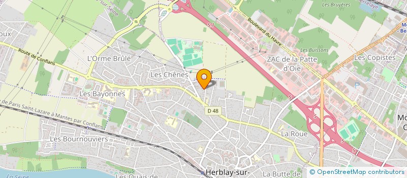 localisation de l'entreprise MONSIEUR ISMAEL DAMEN  HERBLAY-SUR-SEINE