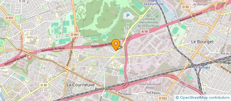 localisation de l'entreprise MONSIEUR ISMAEL DIARRA à LA COURNEUVE