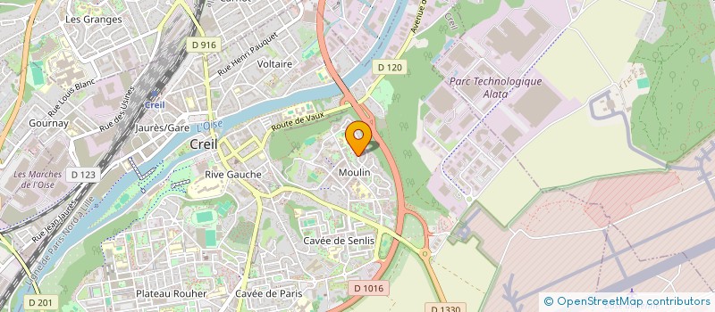 localisation de l'entreprise MONSIEUR ISMAEL DIAW  CREIL