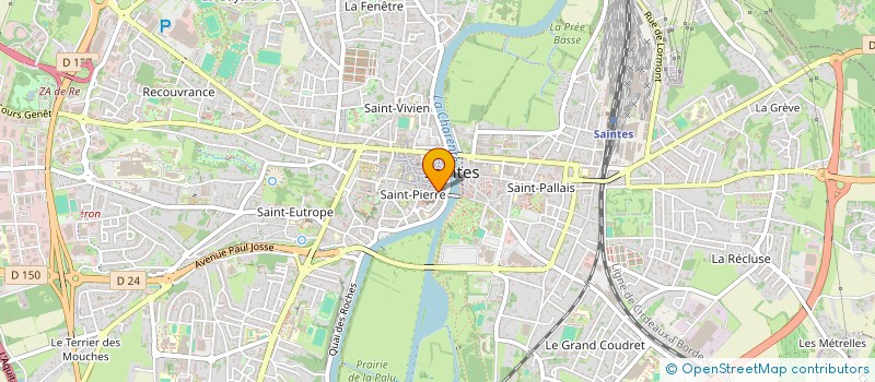 localisation de l'entreprise MONSIEUR ISMAEL DJEMEL  SAINTES