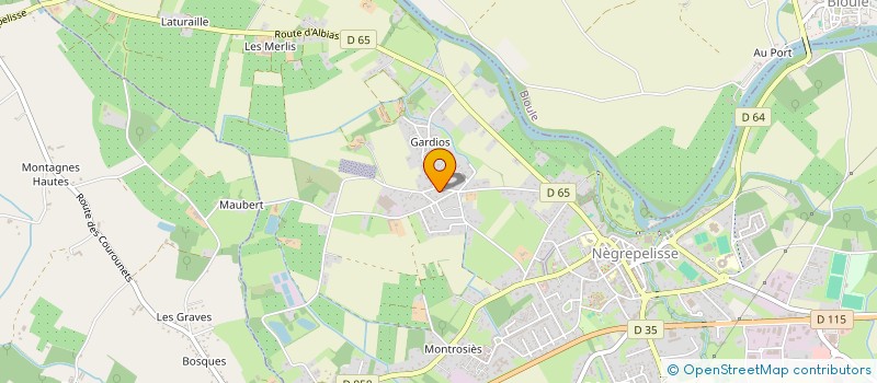 localisation de l'entreprise MONSIEUR ISMAEL DUPONT  NEGREPELISSE