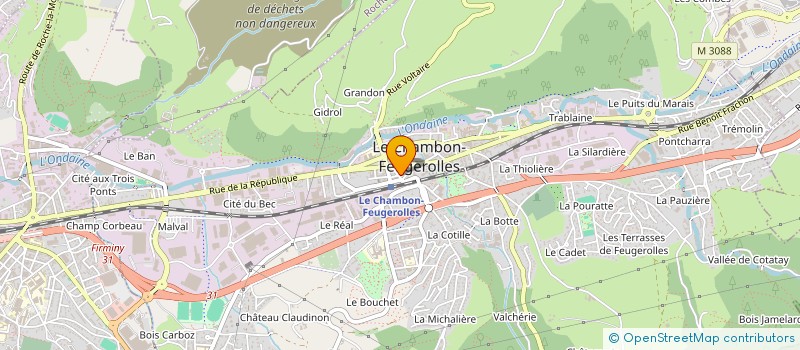 localisation de l'entreprise MONSIEUR ISMAEL EL KHALFOUNI  LE CHAMBON-FEUGEROLLES