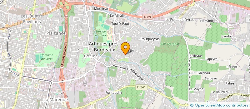 localisation de l'entreprise MONSIEUR ISMAEL EL MOUMIN  ARTIGUES-PRES-BORDEAUX