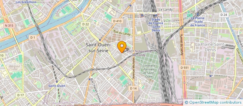 localisation de l'entreprise MONSIEUR ISMAEL ELL HAJJAM à SAINT-OUEN-SUR-SEINE