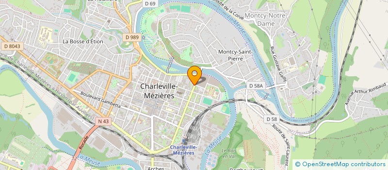 localisation de l'entreprise MONSIEUR ISMAEL FAKIR  CHARLEVILLE MEZIERES