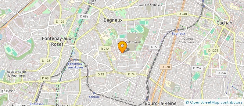 localisation de l'entreprise MONSIEUR ISMAEL GAKOU  BAGNEUX