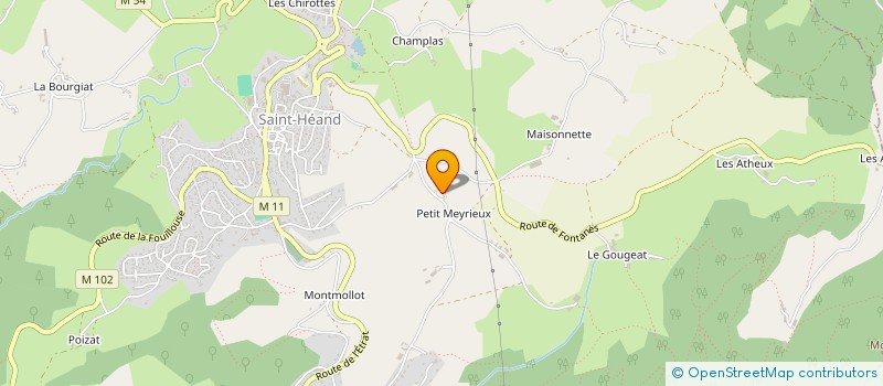 localisation de l'entreprise MONSIEUR ISMAEL GRANJON  SAINT-HEAND