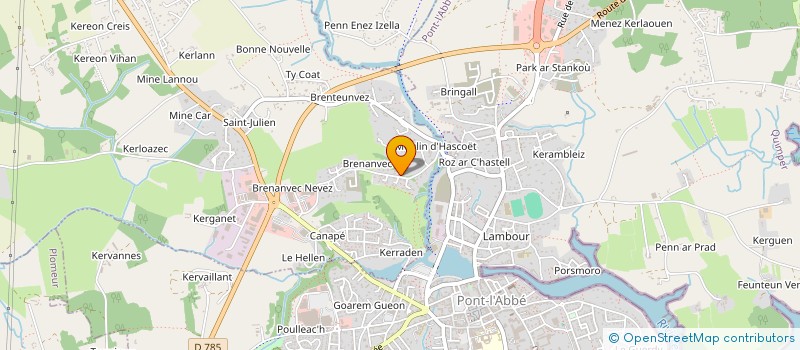 localisation de l'entreprise MONSIEUR ISMAEL GUEDI  PLONEOUR-LANVERN