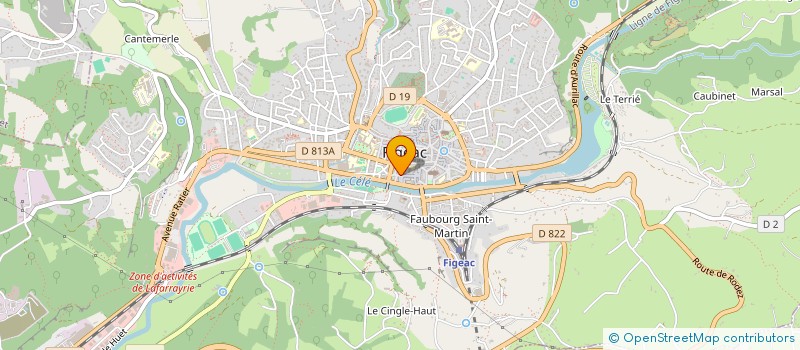 localisation de l'entreprise MONSIEUR ISMAEL HOFFMANN  FIGEAC