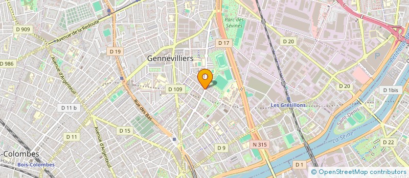 localisation de l'entreprise MONSIEUR ISMAEL KADER  GENNEVILLIERS