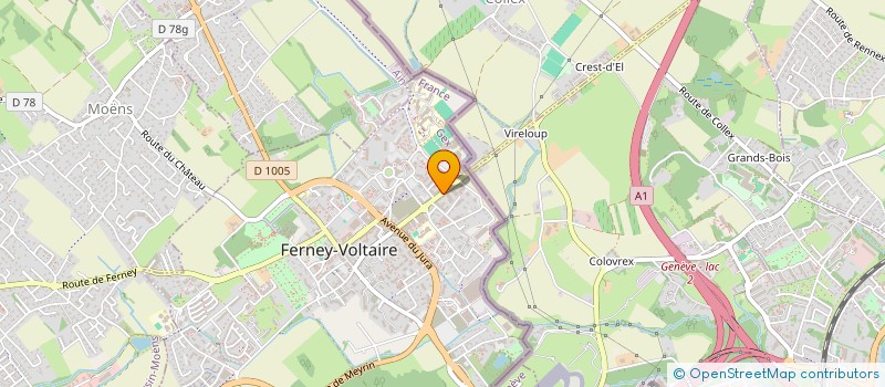 localisation de l'entreprise MONSIEUR ISMAEL KEITA à FERNEY-VOLTAIRE