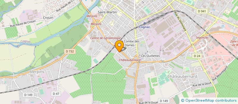 localisation de l'entreprise MONSIEUR ISMAEL KHOULOU  CHATEAUBERNARD