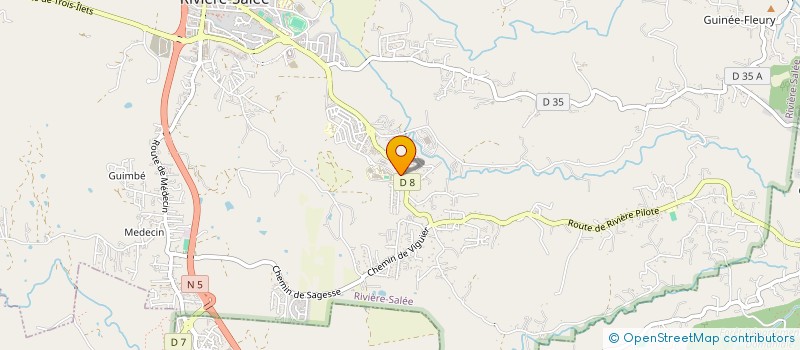 localisation de l'entreprise MONSIEUR ISMAEL MARVEAUX--VALERE  RIVIERE-SALEE