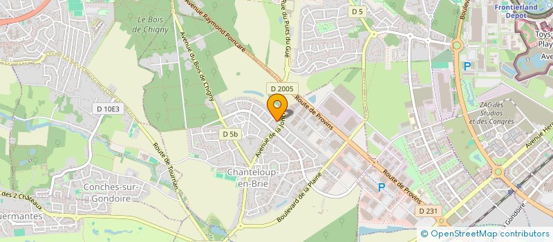 localisation de l'entreprise MONSIEUR ISMAEL MATEOS HERNANDEZ  CHANTELOUP-EN-BRIE