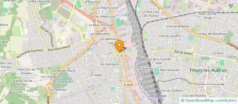localisation de l'entreprise MONSIEUR ISMAEL ONDO AVUE  FLEURY LES AUBRAIS