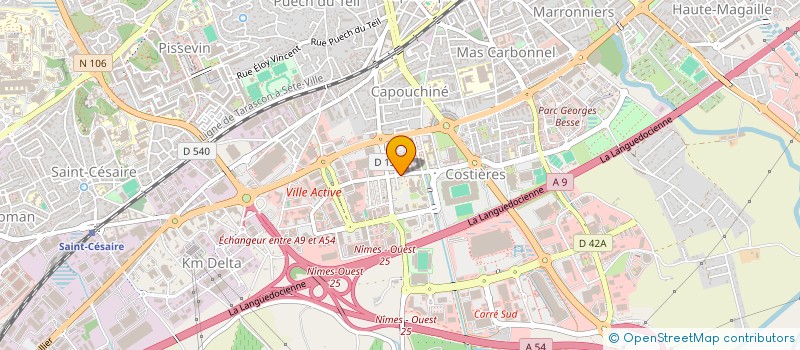 localisation de l'entreprise MONSIEUR ISMAEL OUADDAH  NIMES