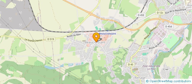 localisation de l'entreprise MONSIEUR ISMAEL PEYRE  BEAUCROISSANT