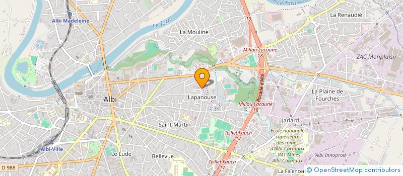 localisation de l'entreprise MONSIEUR ISMAEL PONS à ALBI