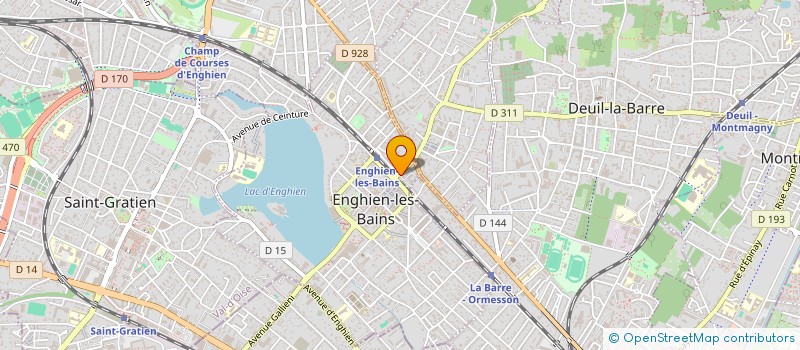 localisation de l'entreprise MONSIEUR ISMAEL RAPHAEL  ENGHIEN-LES-BAINS