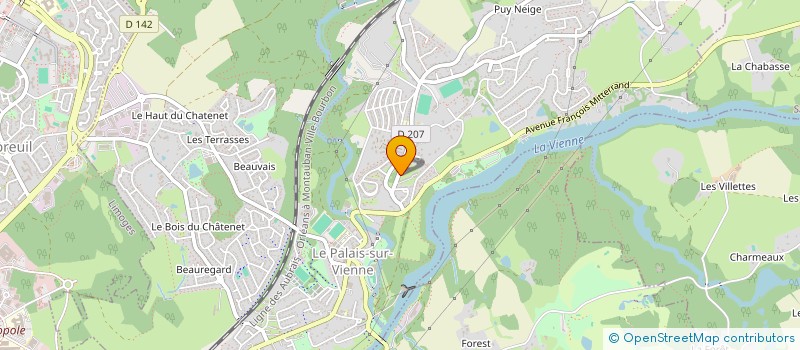 localisation de l'entreprise MONSIEUR ISMAEL RENARD  LE PALAIS-SUR-VIENNE