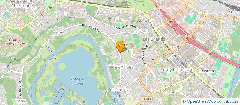 localisation de l'entreprise MONSIEUR ISMAEL TRAORE  CERGY