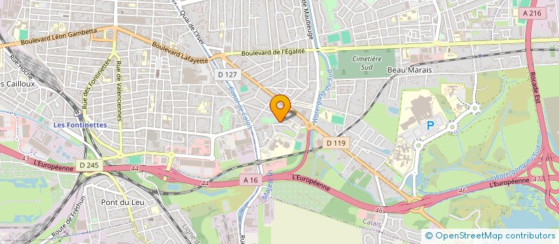 localisation de l'entreprise MONSIEUR ISMAEL WAFFO FONGANG  CALAIS