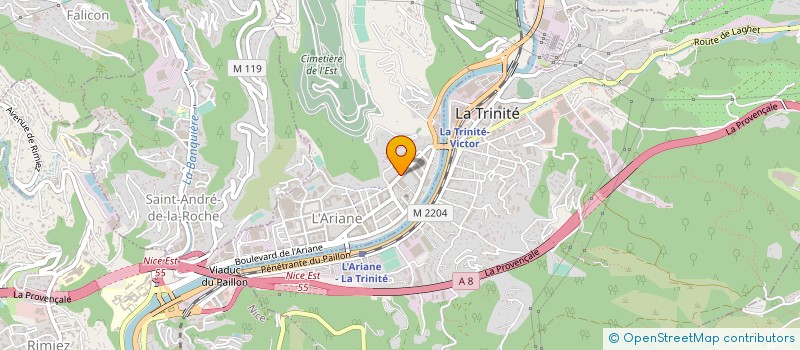 localisation de l'entreprise MONSIEUR ISMAIL ABDELHAMID  NICE