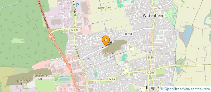 localisation de l'entreprise MONSIEUR ISMAIL ALTINDAG  WITTENHEIM